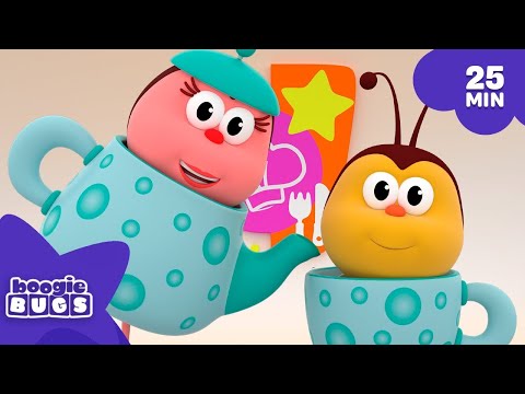 I’m a Teacup 🍵 Learn & Dance | BOOGIE BUGS 🐞 25 min | Nursery Rhymes and Kids Songs