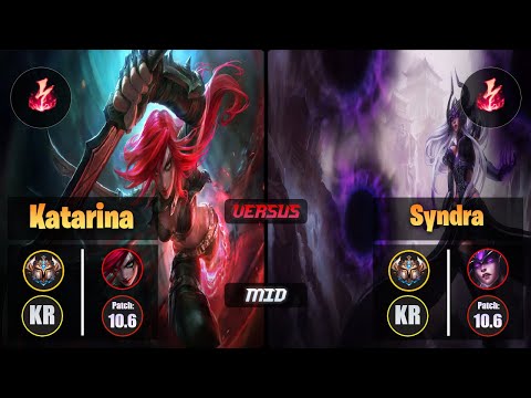 Challenger KATARINA [Electrocute] (Mid) VS  SYNDRA - Challenger KR Patch 10.6