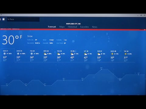 YouTube Recording Weather: Snow Storm