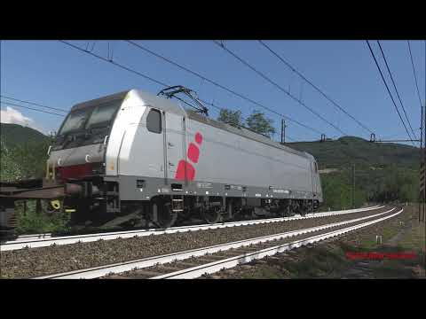 E.483 CON MERCI IN TRANSITO NEL CURVONE A RIGOROSO. (AL) SAB. 10 -  7 - 2021.