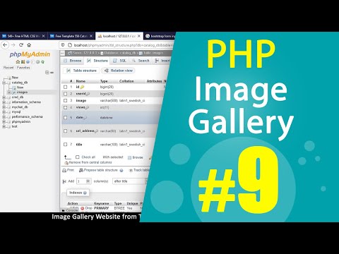 PHP Image gallery website from HTML template Tutorial Part09 | MVC OOP | Quick programming