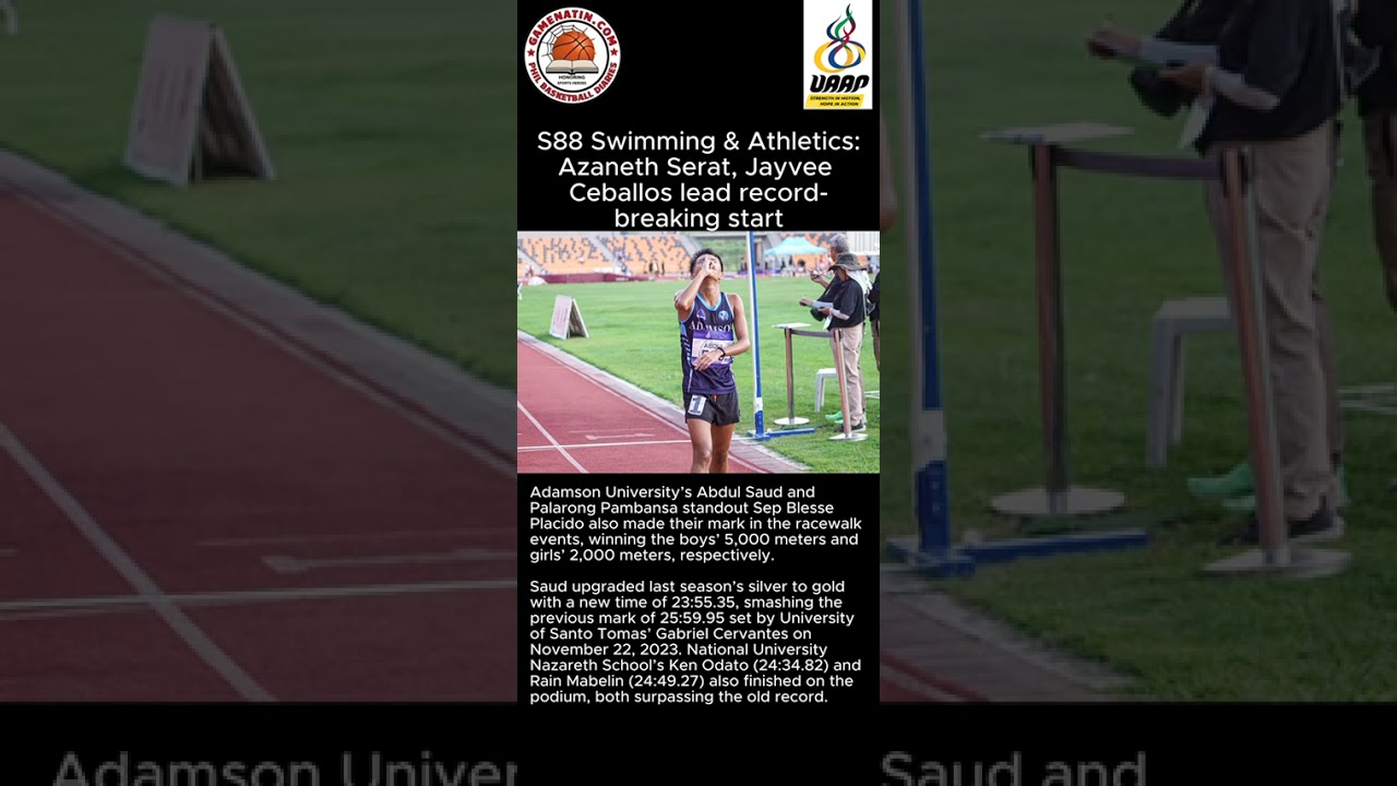 UAAP Swimming/Track and Field: Records fall in day 1 of competitions