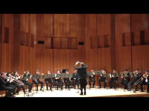 ECMS Trombone Choir performs Um Mitternacht WAB90 on May 14, 2016