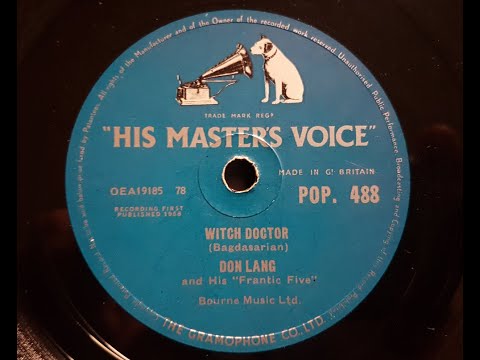 Don Lang 'Witch Doctor' 1958 78 rpm