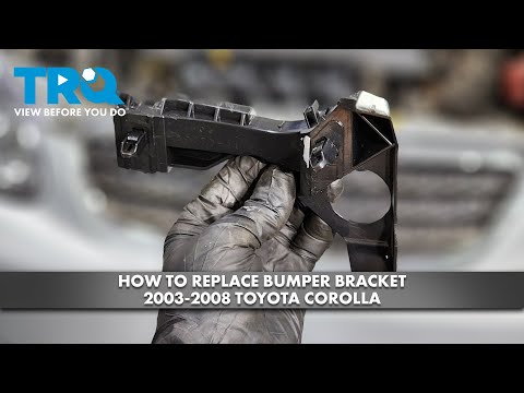 How to Replace Front Bumper Cover Bracket 2003-2008 Toyota Corolla
