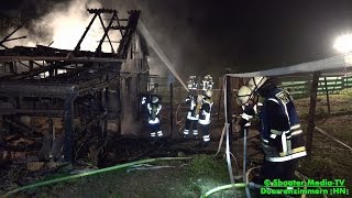 preview picture of video 'BRAND EINES PFERDESTALL | [Mehrere Tiere verenden] | FEUER | Brandeinsatz FW Brackenheim - [E]'