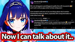 Kronii Addresses What Happened During her Vacation 【Hololive EN】