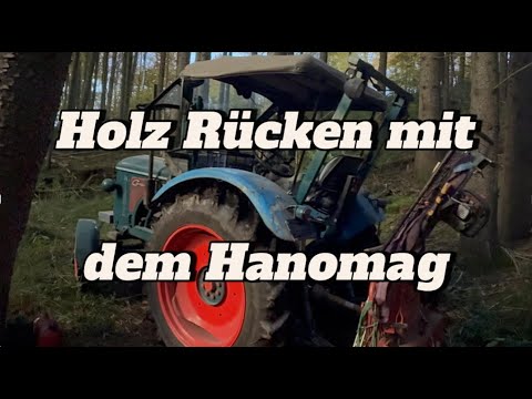 Sturmholz beiseilen mit Hanomag Granit R 332 und 3 to. Oehlerwinde | Teil 2
