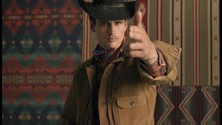 Vogue Hommes cover boy Simon Nessman plays the 5 great men of Ralph Lauren