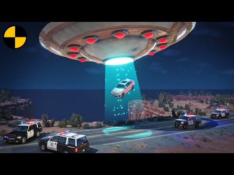 Cars vs UFO 👽 BeamNG.Drive
