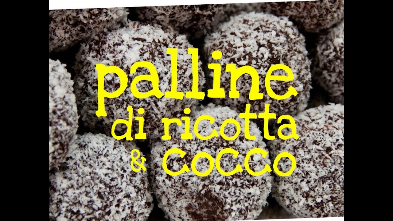 PALLINE DI RICOTTA E COCCO FATTE IN CASA DA BENEDETTA