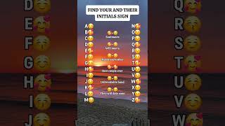 Find your and their initials sign #shorts #initials #youtubeshorts