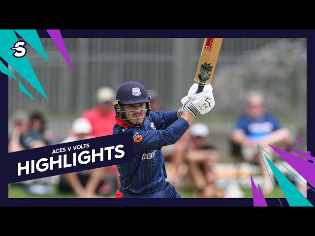Dale Phillips Tees Off! Auckland Aces v Volts | Super Smash 25/26 Match Highlights