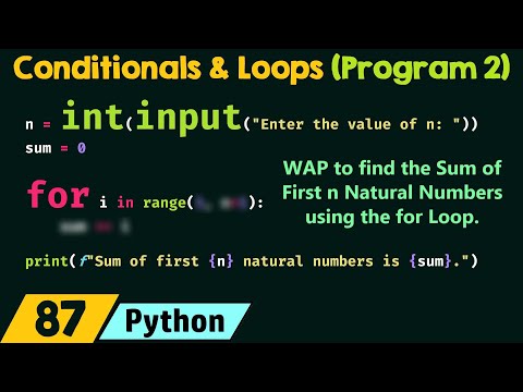 Conditionals and Loops - Program 2