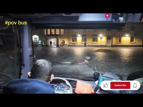 ❌Early Morning Bus Driver POV School Route in Germany in 4k❌