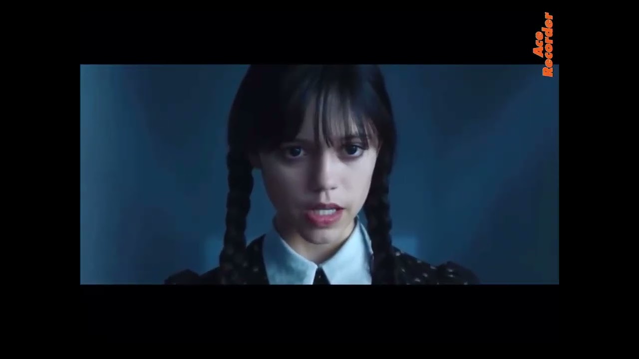 Wednesday piranha pool scene.