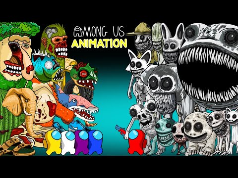 All Bosses Italian Brainrot Zombies & Zoonomally | Among Us Animation