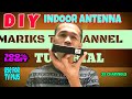 HOW TO MAKE DIY INDOOR ANTENNA FOR TV PLUS 100 WORKING TAGALOG MARIKS TV CHANNEL