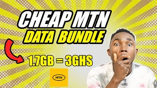 New secret to get Cheap MTN Data Bundle - 1.7GB = 3GHS