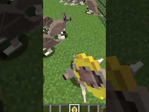 I added Red kangaroo in Minecraft Creative mode 2023 very realistic #shorts