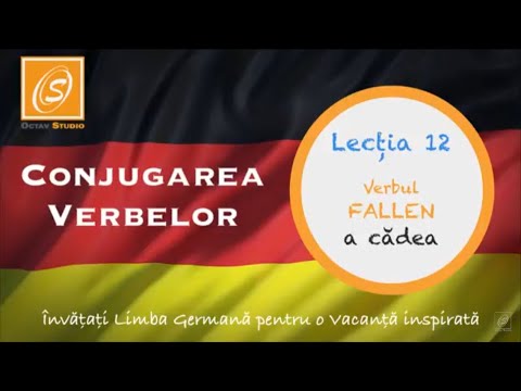 Lecția 12 - Conjugarea Verbului FALLEN - a cădea - cu Traducere - Lecții de Conjugare în Germană