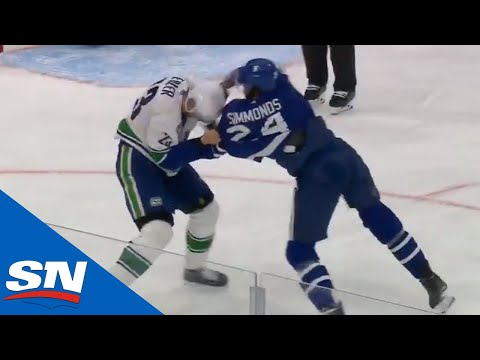 Alex Edler Answers The Bell And Fights Wayne Simmonds