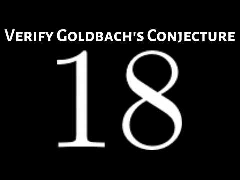 How to Verify Goldbach's Conjecture for a Given Integer