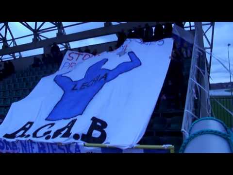 LECHIA STRAWCZYN - GKS Górno (doping, oprawa) 10.11.2013r.