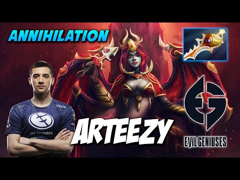 EG.Arteezy Queen of Pain ANNIHILATION - Dota 2 Pro Gameplay [Watch & Learn]
