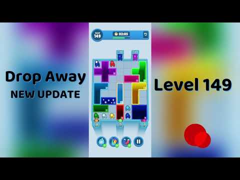 Drop Away Level 149 Walkthrough - NEW UPDATE | Step-by-Step Guide 🧠 | SolutionGuruji