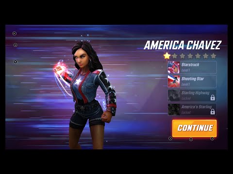 [*/\*] Marvel Strike Force - Unlocking Hero AMERICA CHAVEZ