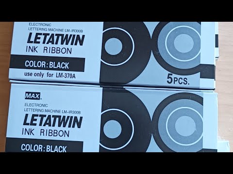 Max Letatwin Black Ink Ribbon LM-IR300B