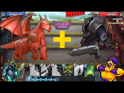 Epic Black Knight + Legendary Dragon! Castle Crush 