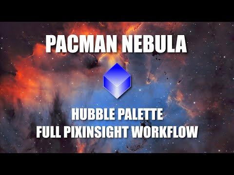 Pacman Nebula Pixinsight Full SHO Workflow