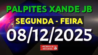 PALPITE DIA 08/12/2025 | JOGO DO BICHO TODAS AS LOTERIAS