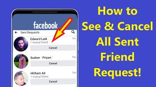 How to See and Cancel All Sent Friend Request on Facebook App new update!! - Howtosolveit