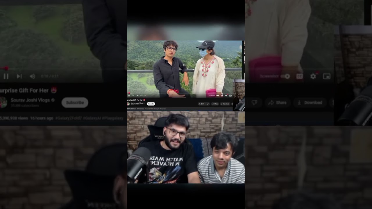 dank rishu reaction on Sourabh Joshi wife 😂😂 #dankrishu #jaiyaxh