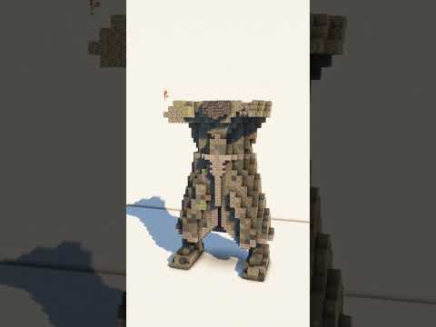 Minecraft Dwarven Statue #shorts