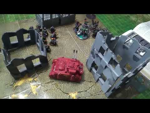 Solo Hammer! 500 points Warhammer 40k 3rd edition. Space Marines vs Orks