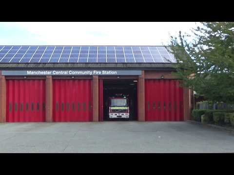 Greater Manchester Fire & Rescue Service Manchester Central Second Pump Turnout