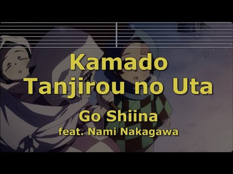 Karaoke♬ Kamado Tanjirou no Uta - Go Shiina .feat Nami Nakagawa 【No Guide】 Damon Slayer