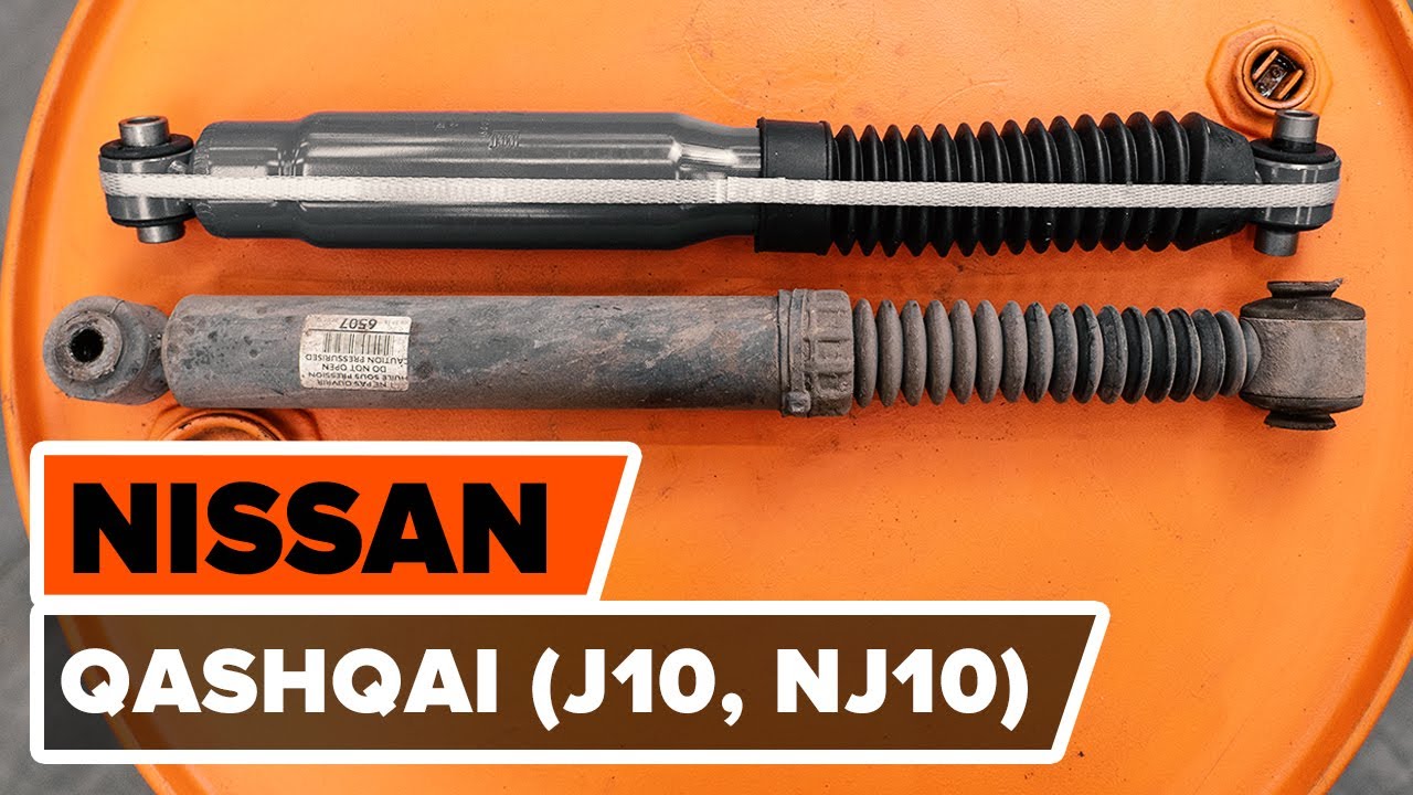 Kuinka vaihtaa iskunvaimentimet taakse Nissan Qashqai J10-autoon – vaihto-ohje
