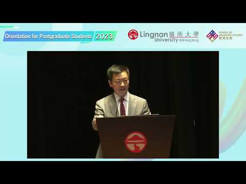 Discurso do Presidente na Orientação para Estudantes de Pós-Graduação 2023 | Universidade de Lingnan