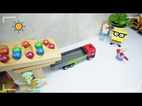 Marble Run Machine【MARBLE RUN Slope】ビー玉コースターダンボール工作　マーブルランタワー #marbleslide #asmr #390