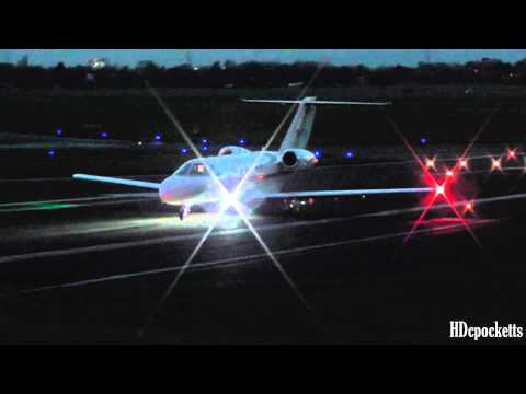 Cessna Citation 525C CJ4 - Beautiful night Departure - Gloucestershire Airport