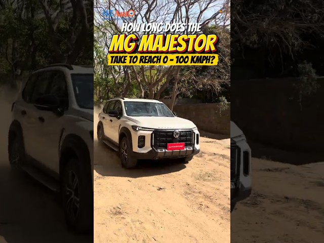 MG Majestor 0-100 km/h test: How quick can it go?