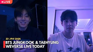 Download lagu 🔴[MULTI SUB] BTS LIVE 🔴 Jungkook & Taehyung Live Stream (2026-01-23) JKV Full Weverse Live Today💜 mp3