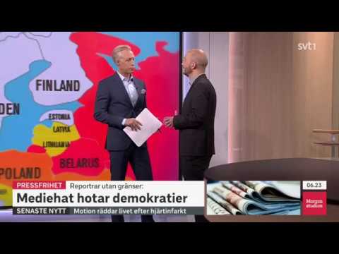 Pressfrihetsindex 2018 (SVT Morgonstudion 2018-04-25)