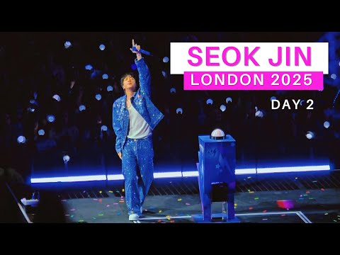 [4K] BTS JIN  concert Day 2 in London -  #RUNSEOKJIN EP. TOUR on 06/08/2025 | 진 콘서트 BTS 런던 공연 직캠