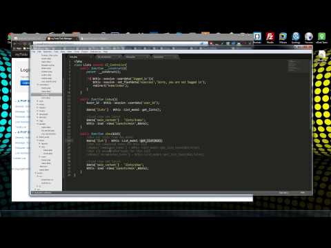 Codeigniter App Part 7 Models List CRUD